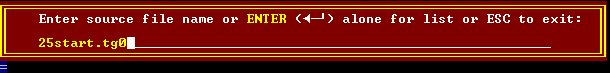 25start.tg0 name entered